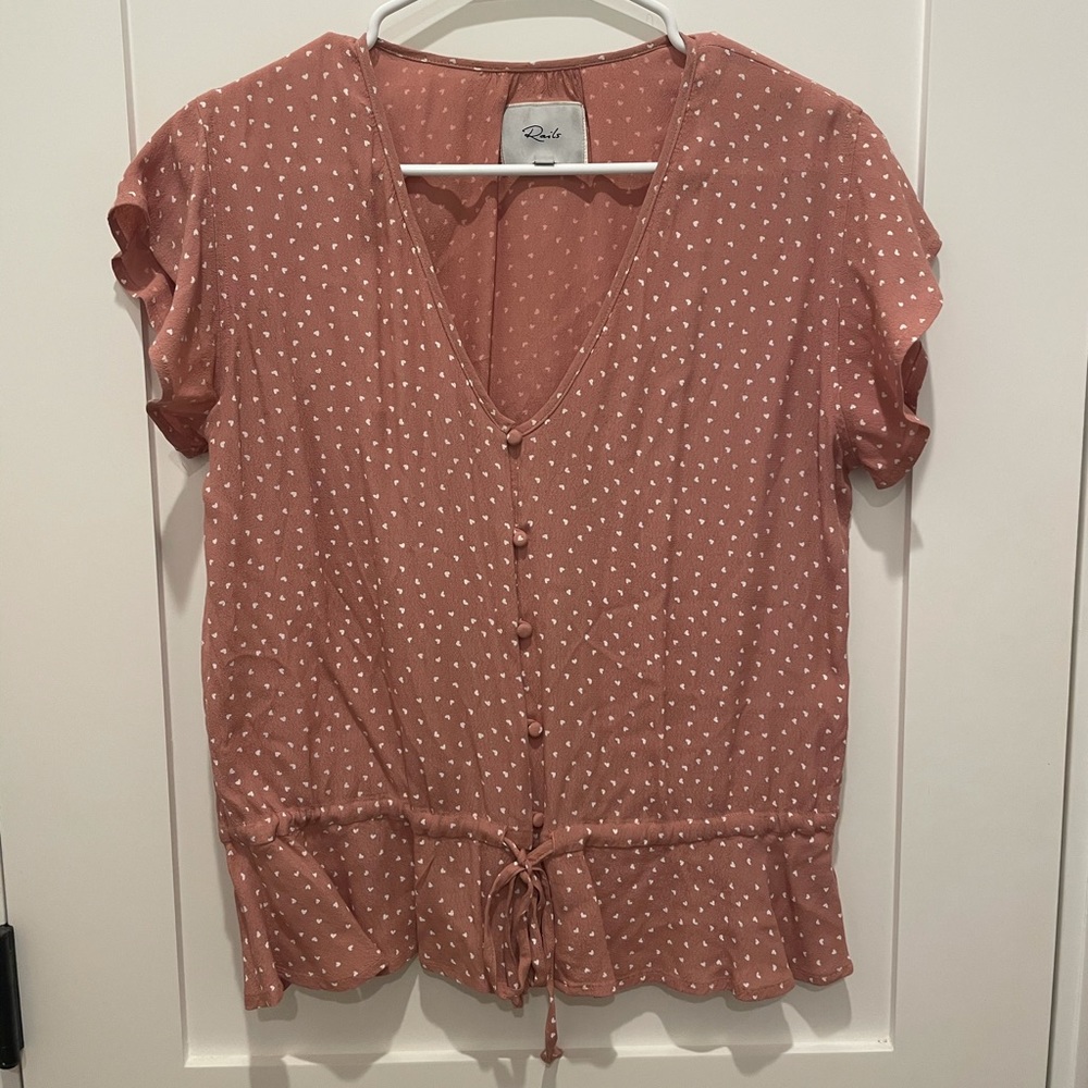 Pink Heart Blouse